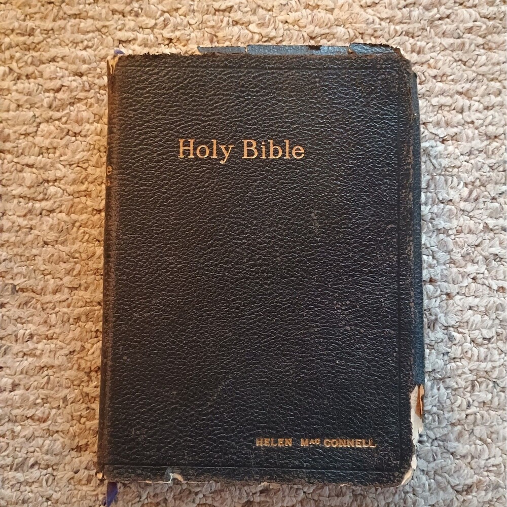 Vintage The Holy Bible Self Pronouncing KJV World-New Old Testaments-circa 1954